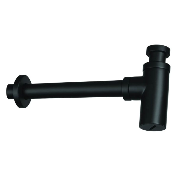 Siphon für Waschbecken im Badezimmer, Schwarz