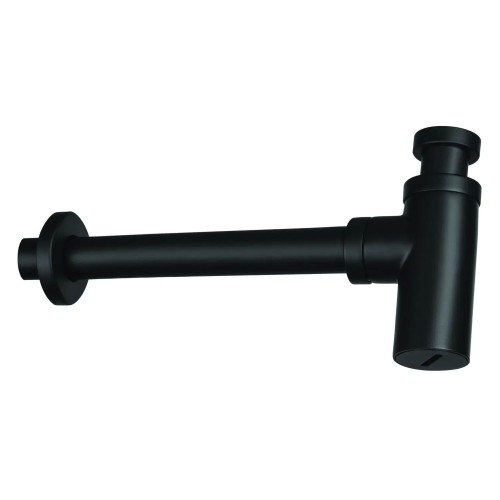 Siphon für Waschbecken im Badezimmer, Schwarz