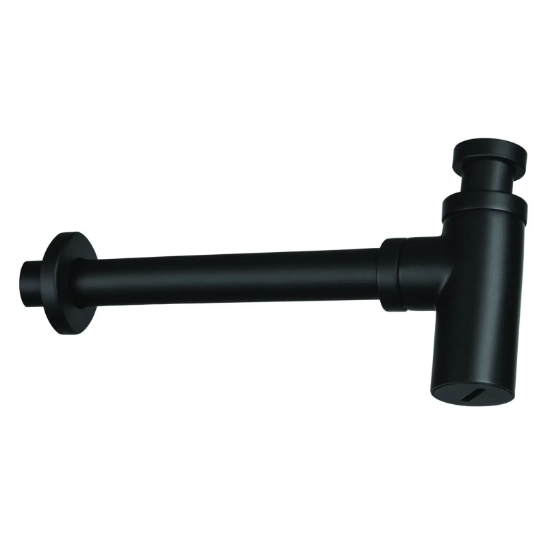 Siphon für Waschbecken im Badezimmer, Schwarz