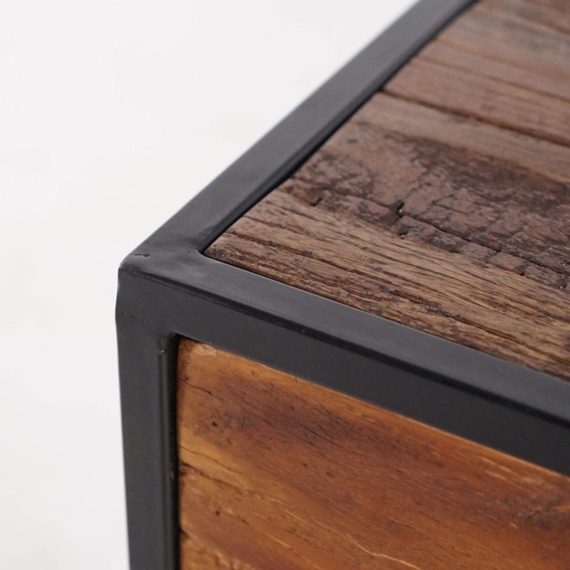 Nachttisch aus recyceltem Holz – Recycled