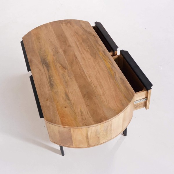 Couchtisch aus massivem Mangoholz – Uma