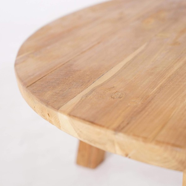 Runder Couchtisch aus Massivholz – Luzio