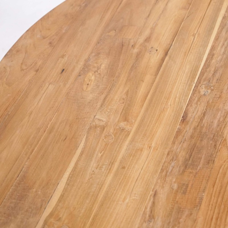 Runder Couchtisch aus Massivholz – Luzio