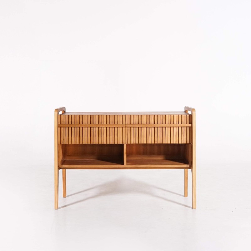 Badezimmermöbel aus massivem Teakholz mit Doppelwaschbecken 120 cm - Devika