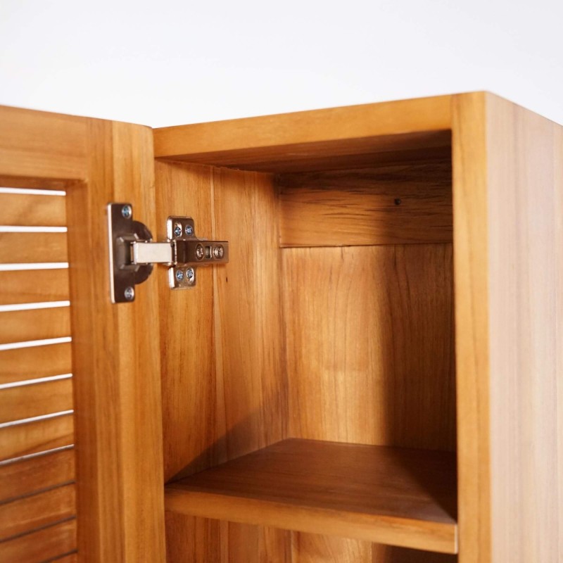 Badezimmerhochschrank aus massivem Teakholz – Devika