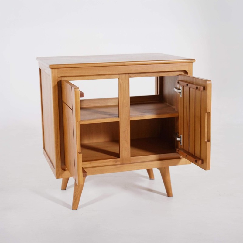 Badezimmermöbel aus massivem Teakholz 80 cm – Pragati