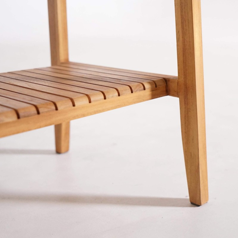 Handtuchhalter fürs Badezimmer aus massivem Teakholz – Devika