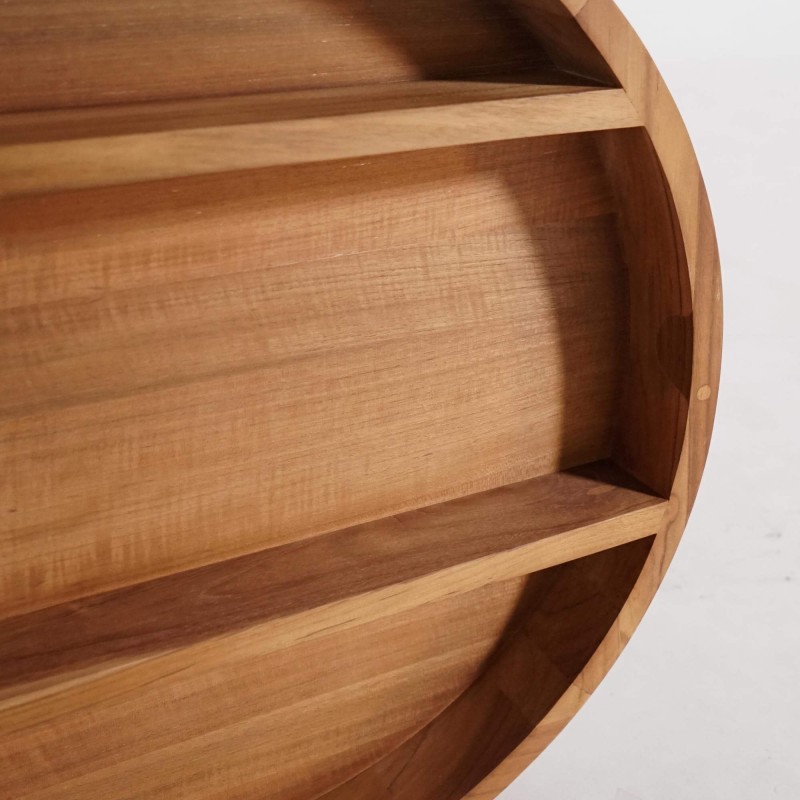 Runder Badezimmerspiegel mit Ablagefach – Devika