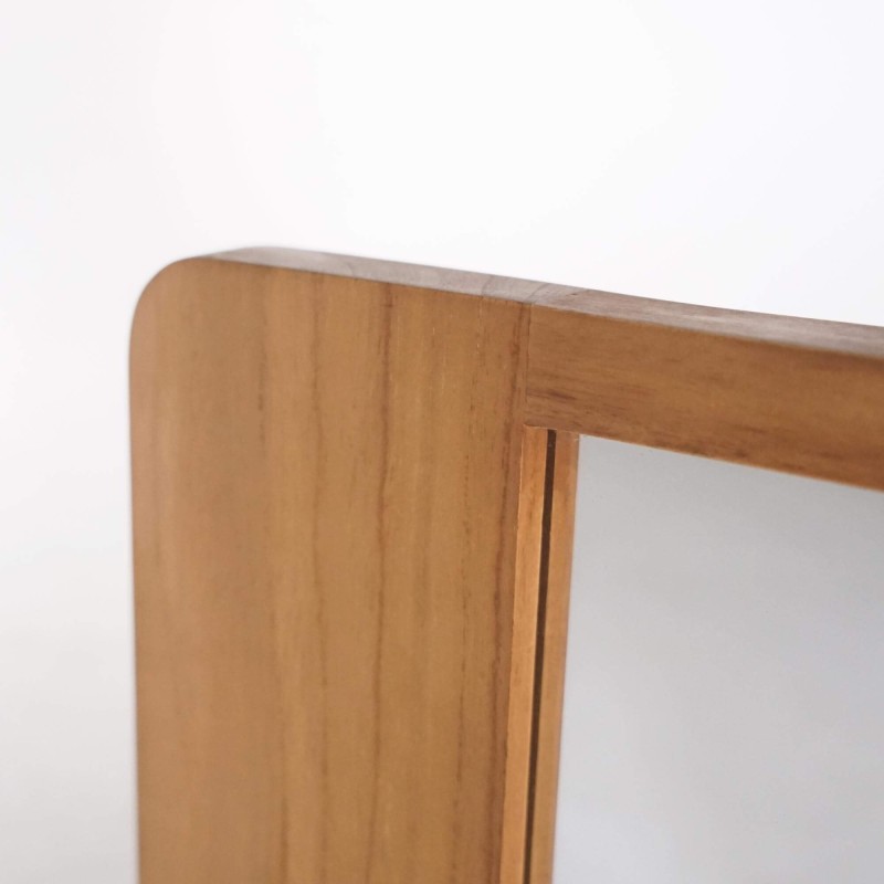 Rechteckiger Spiegel aus Teakholz