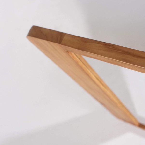 Rechteckiger Spiegel aus Teakholz