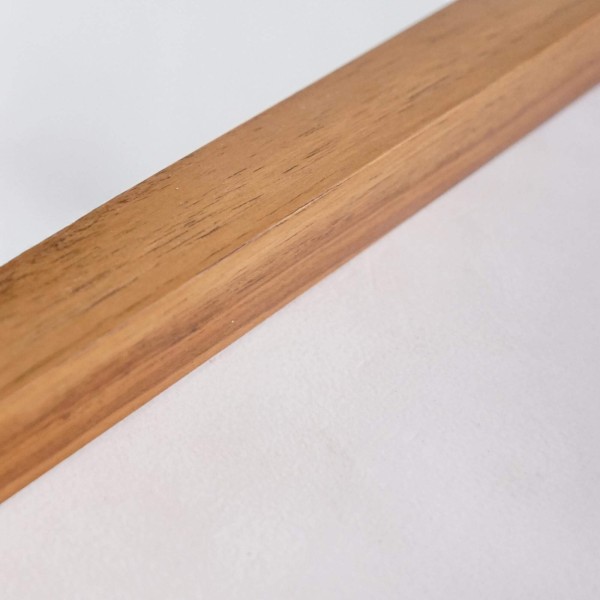 Badezimmerspiegel 120 x 70 cm mit Teakholzrahmen – Devika