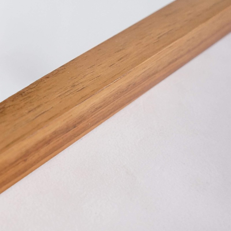 Badezimmerspiegel 120 x 70 cm mit Teakholzrahmen – Devika