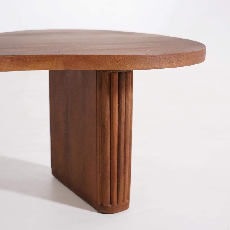 Set aus 2 Couchtischen aus Massivholz – Pebble