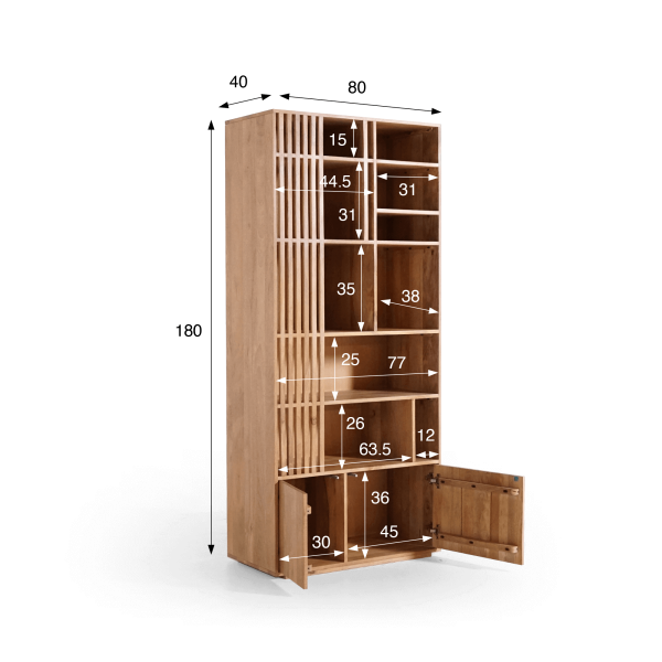 Bücherregal aus Mangoholz – Linoa