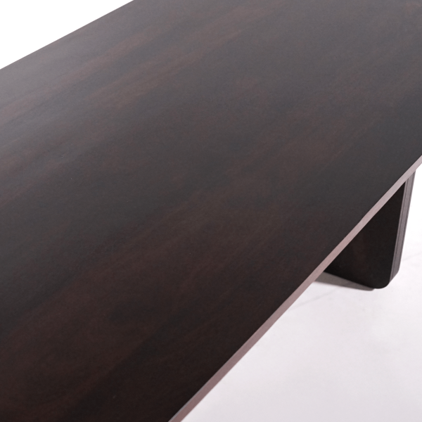 Esstisch aus massivem Mangoholz, dunkelbraunes Finish – Noba