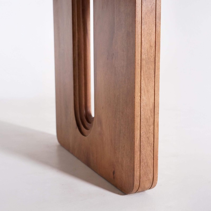 Esstisch aus massivem Mangoholz, mit naturbraunem Finish – Noba