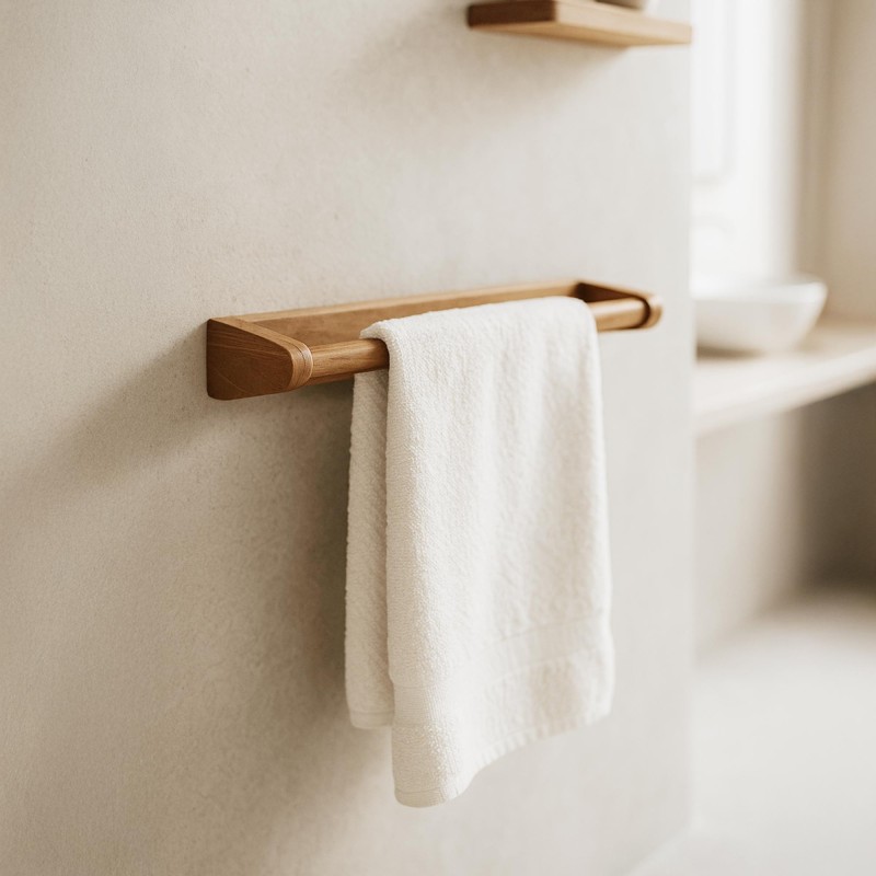 Handtuchhalter aus Teakholz