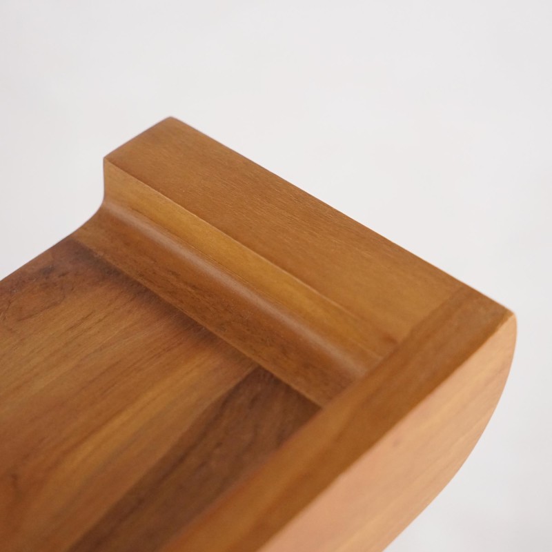 Wandregal aus massivem Teakholz 70 cm