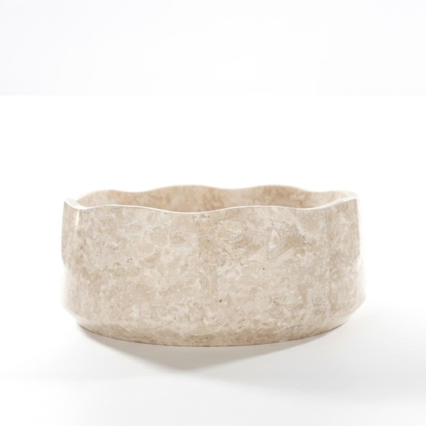 Freistehendes Badezimmer-Waschbecken aus Stein - Flower