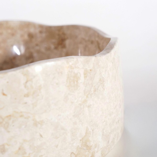 Freistehendes Badezimmer-Waschbecken aus Stein - Flower