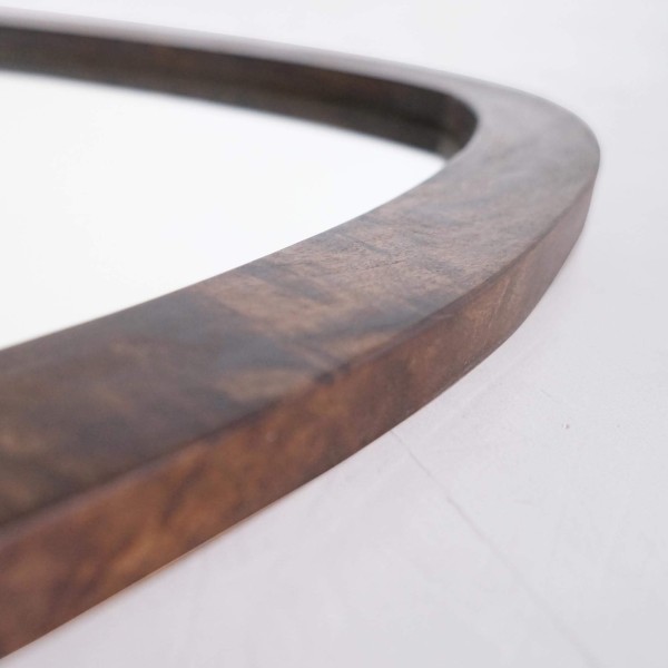 Spiegel mit handgearbeitetem Rahmen aus Massivholz mit organischem Design – Morgendämmerung