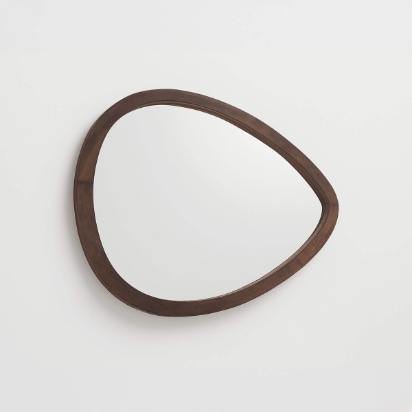 Spiegel mit handgearbeitetem Rahmen aus Massivholz mit organischem Design – Morgendämmerung