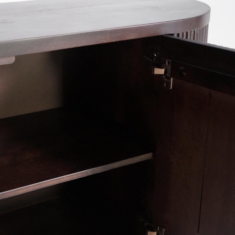 Anrichte mit 2 Türen aus Mangoholz - Sohana