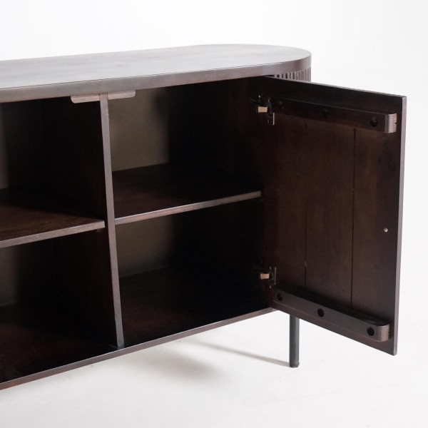 Anrichte mit 2 Türen aus Mangoholz - Sohana