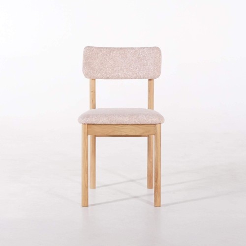 Esszimmerstuhl aus Eiche und Stoff - Canora