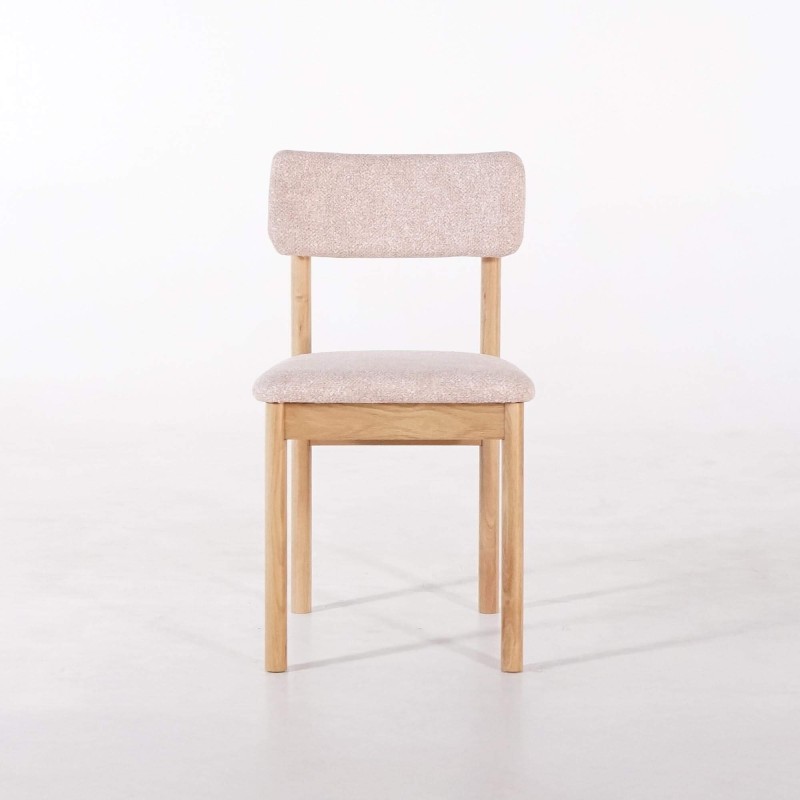 Esszimmerstuhl aus Eiche und Stoff - Canora