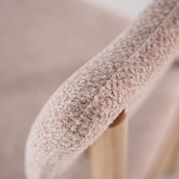 Esszimmerstuhl aus Eiche und Stoff - Canora