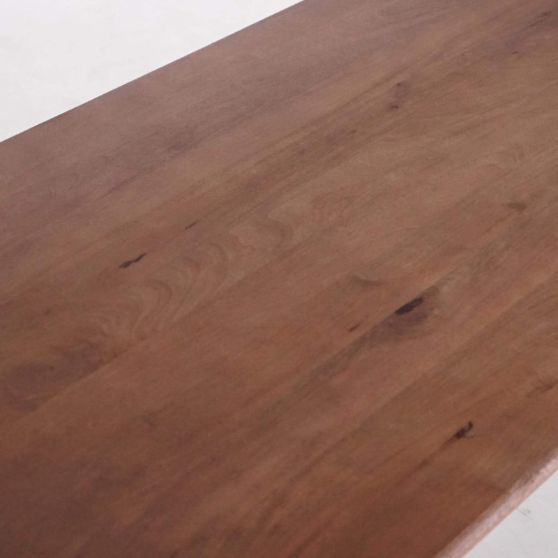 Rechteckiger Esstisch aus massivem Mangoholz