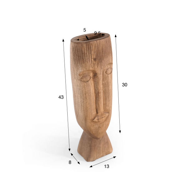 Dekorative Holzskulptur 43 cm - Mana