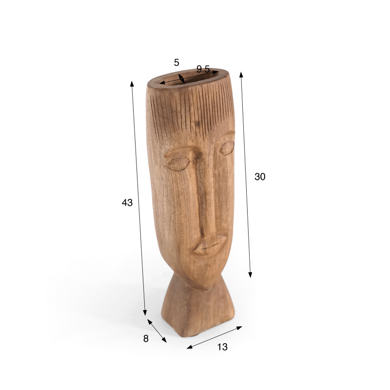 Dekorative Holzskulptur 43 cm - Mana