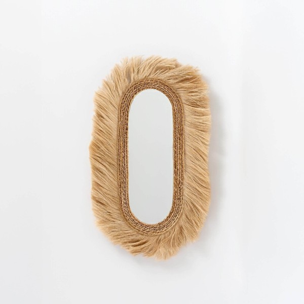 Spiegel aus Naturfasern im Boho-Stil – Ina