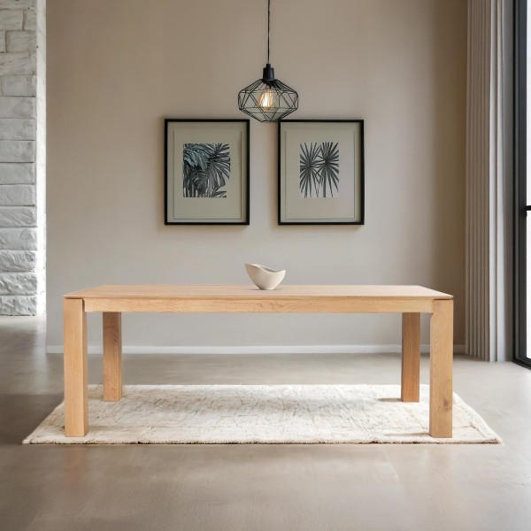 Esstisch aus massiver Eiche 200 cm - Yseult