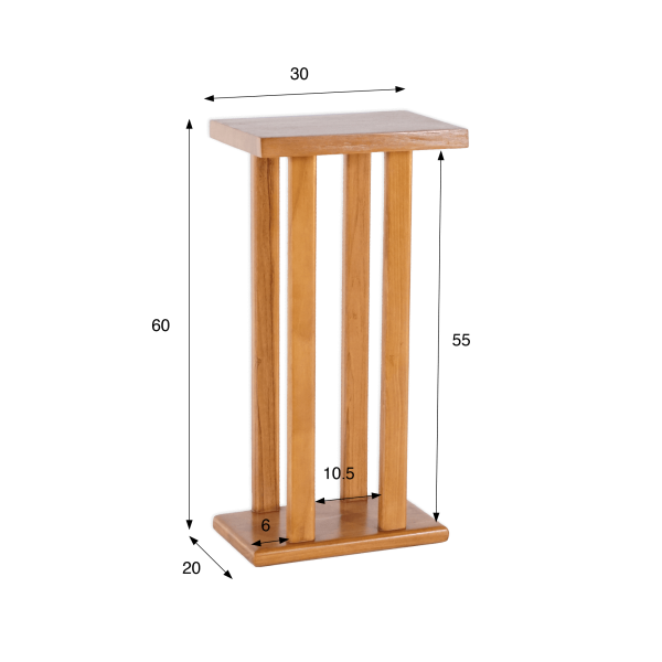 Handtuchhalter aus massivem Teakholz