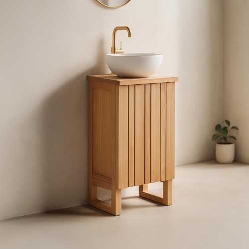 Waschtisch aus Massivholz –...