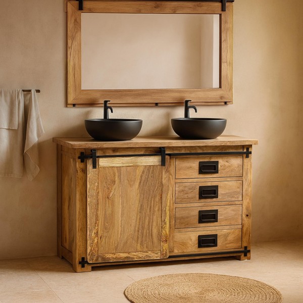 Unterschrank aus Holz und Metall – Paris