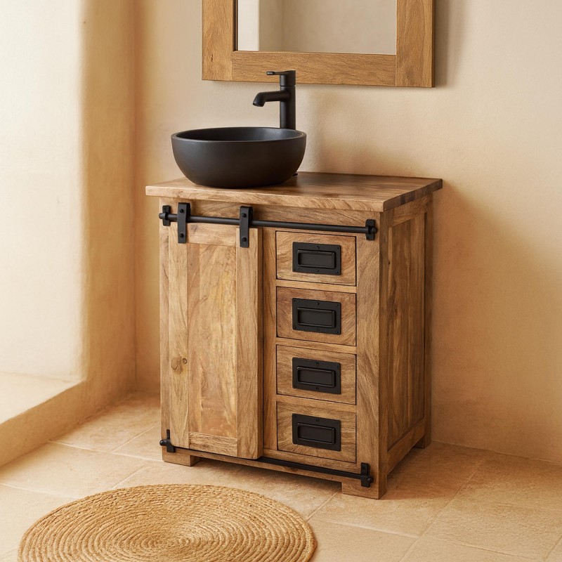 Industrielles Badezimmermöbel 70 cm – Paris