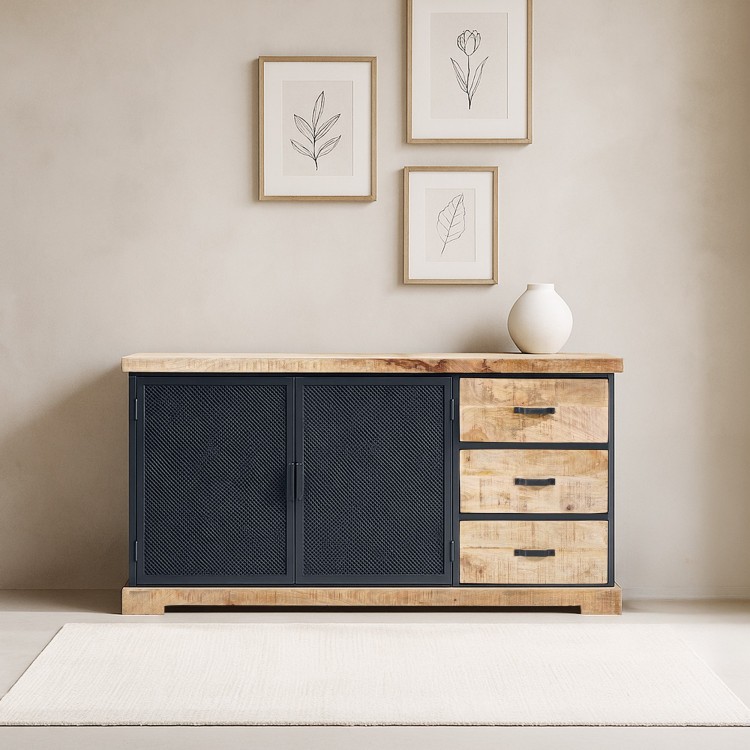 2-türiges industrielles Sideboard - Cambridge