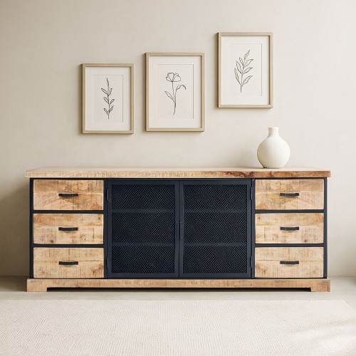 Industrielles Sideboard 200 cm - Cambridge