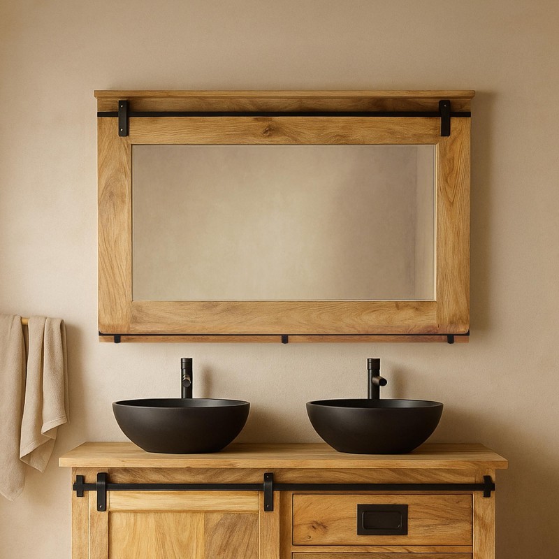 Industrieller Badezimmerspiegel 120 cm - Paris