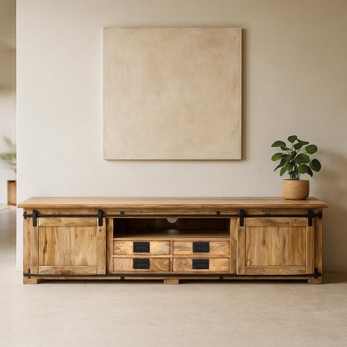 220 cm massief houten...