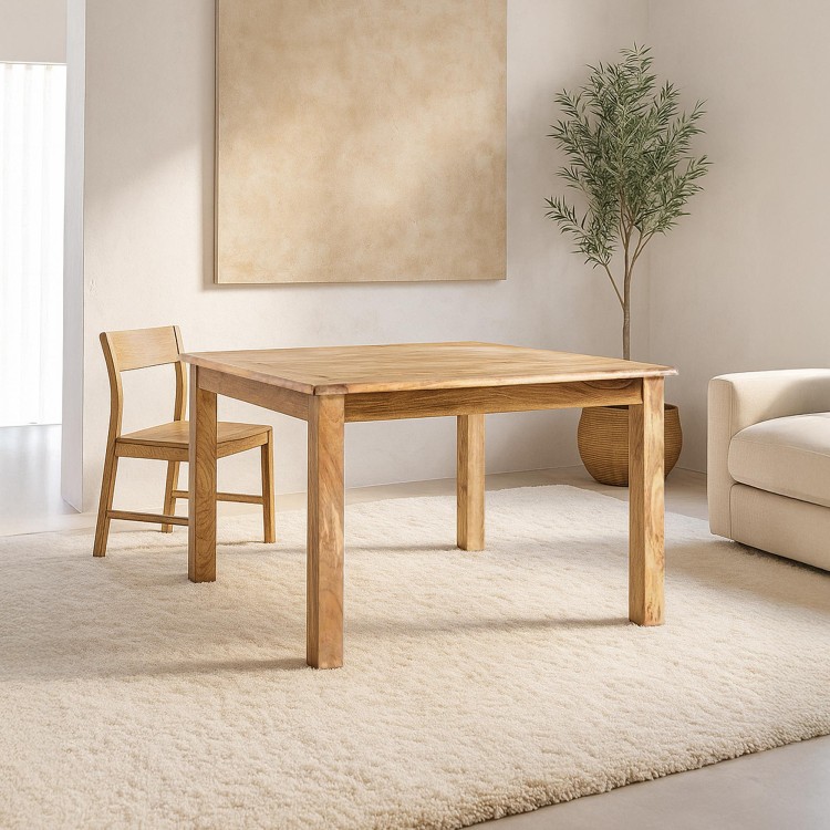 Quadratischer Esstisch aus Massivholz - Paris