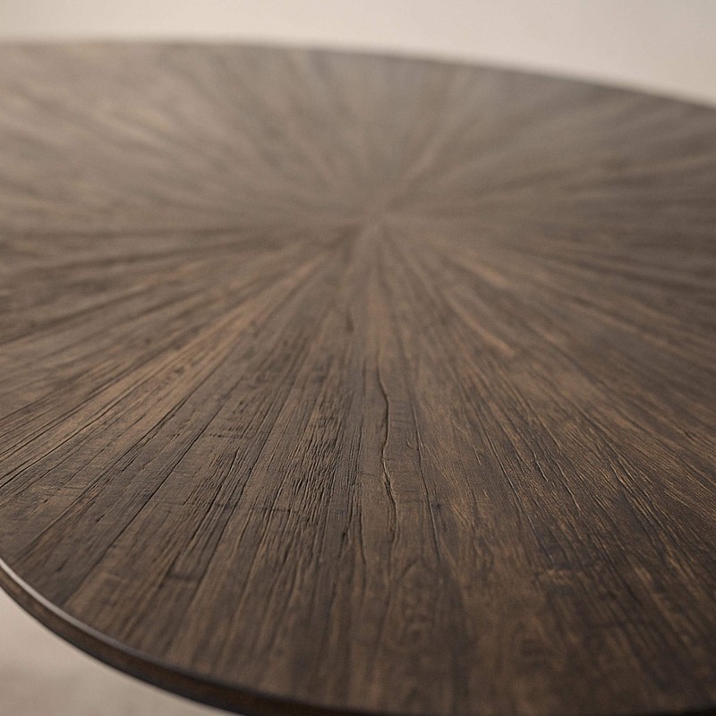 Organischer Couchtisch aus Teakholz in Braun – Ovo