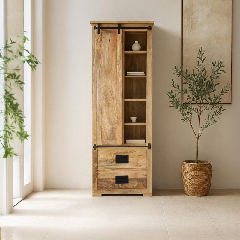 Industrielles Bücherregal aus Massivholz - Paris