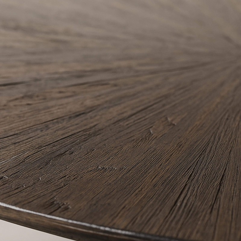 Set van 2 runde Couchtische aus Teakholz – Ovo