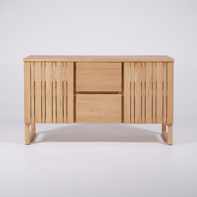 Badezimmermöbel mit Waschbeckenunterschrank aus Massivholz 140 cm - Satya