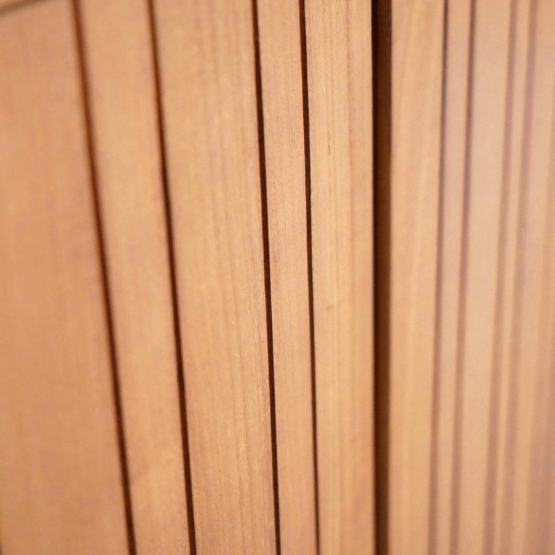 Badezimmermöbel mit Einzelwaschbecken aus Massivholz, hochglänzend Weiß – Satya